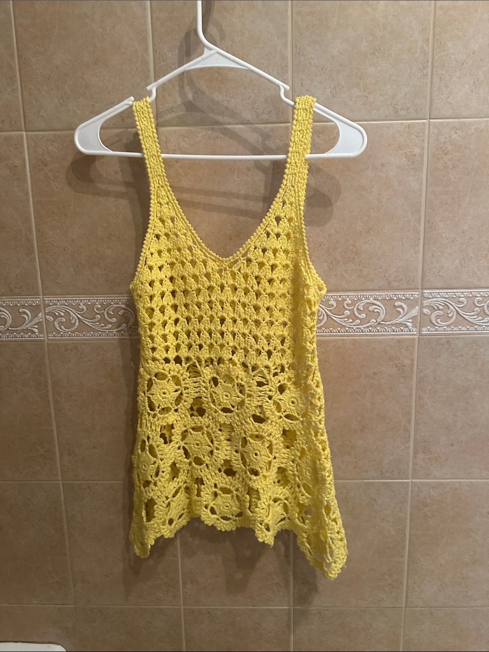 Yellow Crochet Top